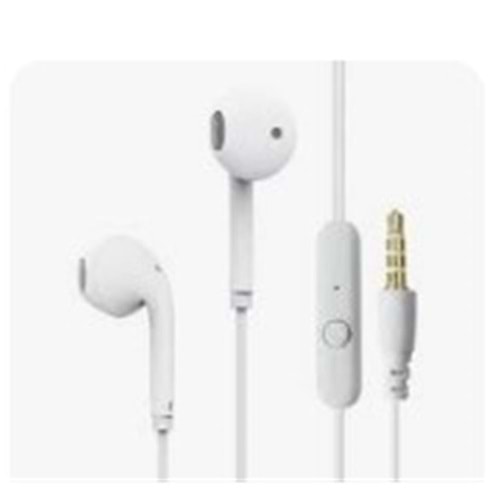 S-link SL-KU175 Mobil Telefon Uyumlu Beyaz Kulak İçi Mikrofonlu Kulaklık