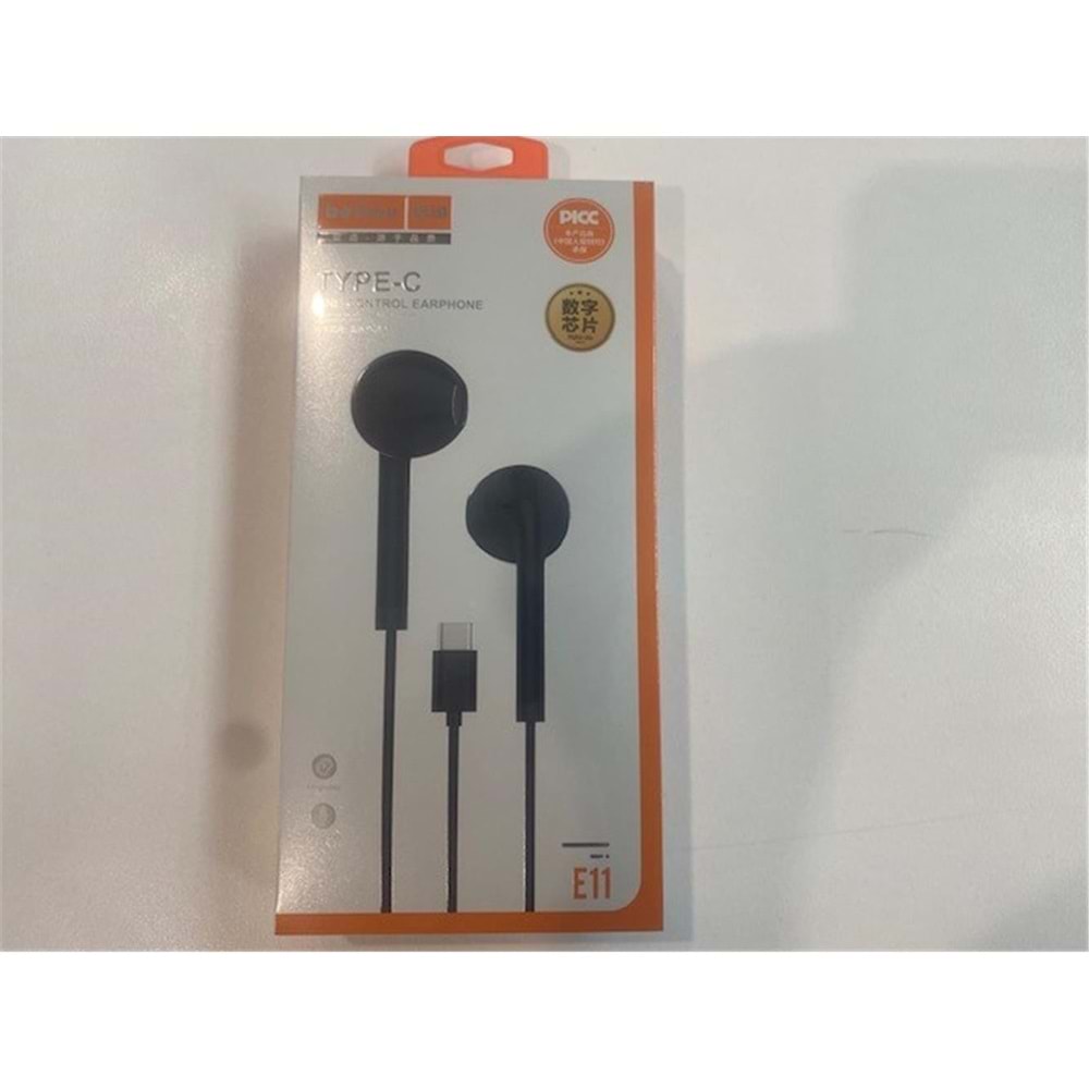 Megatech Beltou E11 Typc-e Siyah Mikrofonlu Kulaklık