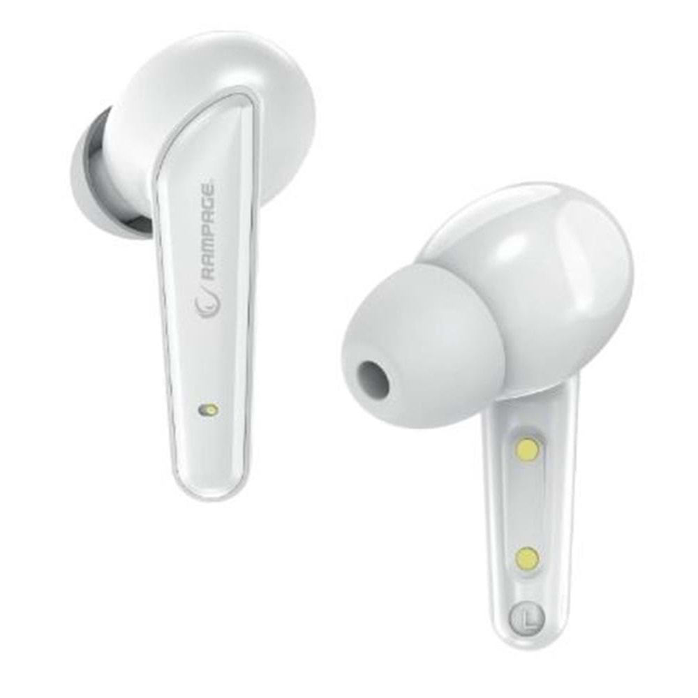 Rampage RM-TWS01G VIPER Beyaz Mobile+PC Uyumlu Bluetooth TWS Gaming Oyuncu Mikrofonlu Kulaklık