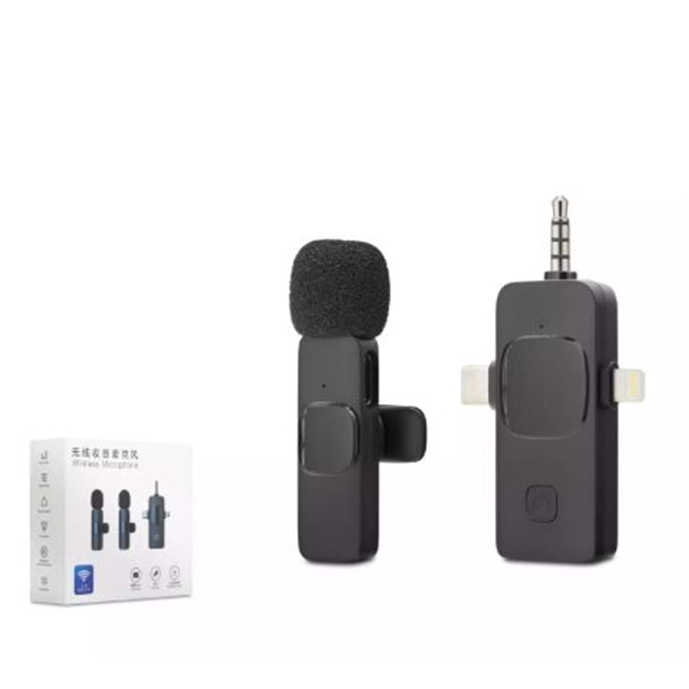 Hadron HDX2781 Kablosuz Yaka Mikrofon 3in1 (Tak ve Konuş 20 Metre Erişilebilir Resepsiyon)