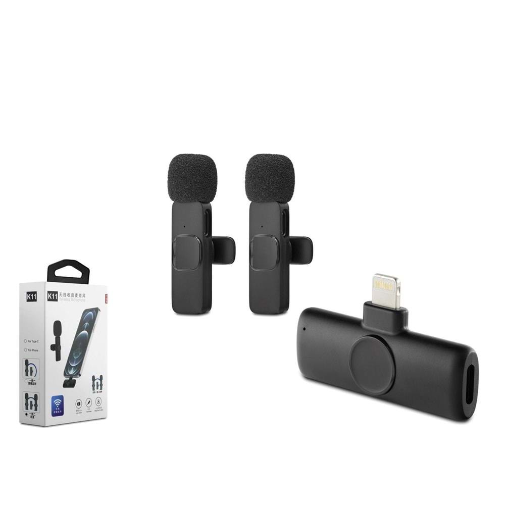 Hadron HDX2786 Kablosuz Çift Yaka Mikrofonlu Lighting Son derece hassas 20 metre erişilebilir 