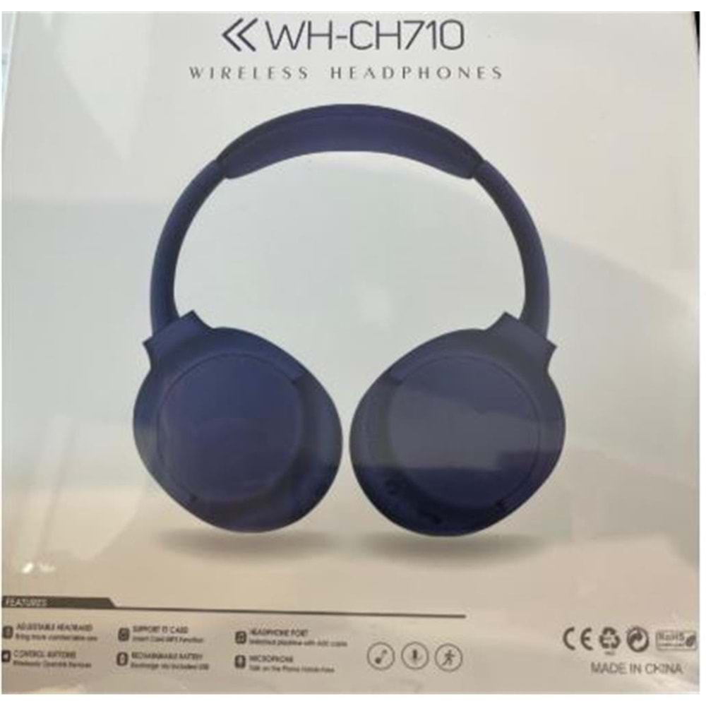 Hadron WH-CH710 Mavi Bluetooth Kulaklık 76-53-43MM 