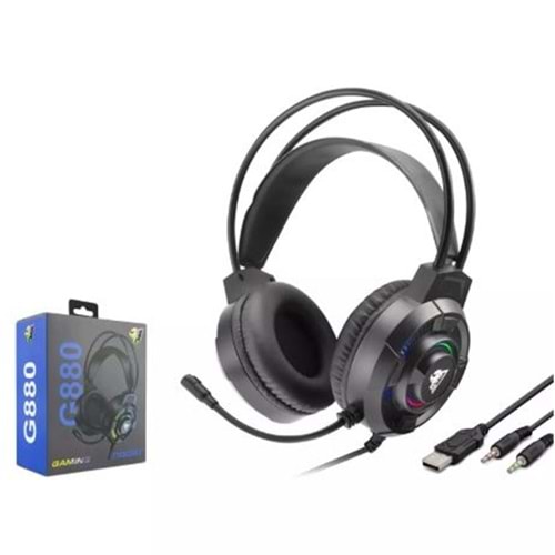 Hadron G880 Gaming Kulaklık 2-3.5Mm + Usb Siyah
