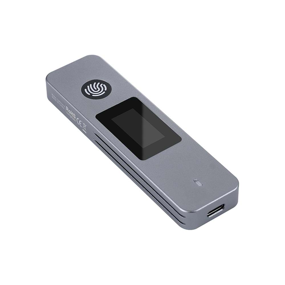 Vcom CU855SN-F USB 3.2 Gen 2 Type-C M.2 NVMe Parmak İzli SSD HDD Kutusu