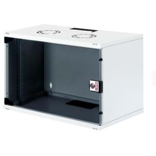 Lande LN-STB07U5440LG 7U 540x400 Ön Tek Cam Kapak Duvar Tip Boş Demonte Kabinet