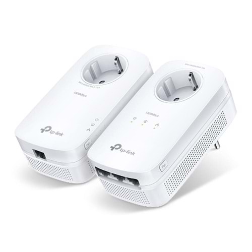 Tp-Link TL-PA8033PKIT 1300 Mbps 3 Portlu Priz Soketli Powerline Adaptör