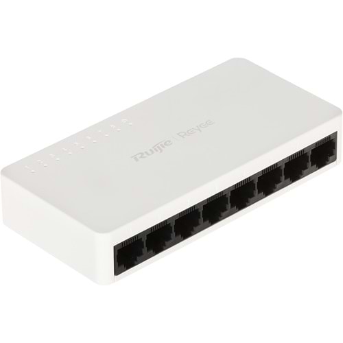 Ruijie Reyee RG-ES08F 8 Portlu, 10-100 Fast Ethernet Tak Çalıştır Switch Plastik Kasa