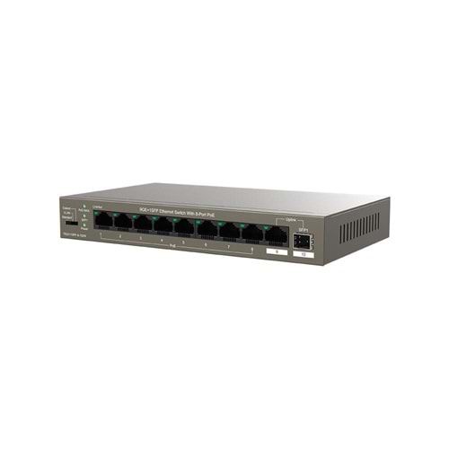 Tenda TEG1110PF-8-120W 9 Port 8 Port Poe+ 10-100-1000 Switch + 1 Port Uplink + 1 Port SFP