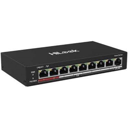 Hilook NS-0109P-60(B) 8 Port 10-100 8 Port PoE 60W +1 Port Megabit Uplink Poe Switch