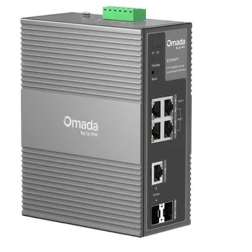 Omada TP-Link IES206GPP 6 Port Gigabit Endüstriyel Yönetilen Switch, 3 Port PoE+ 1 Port PoE++ 