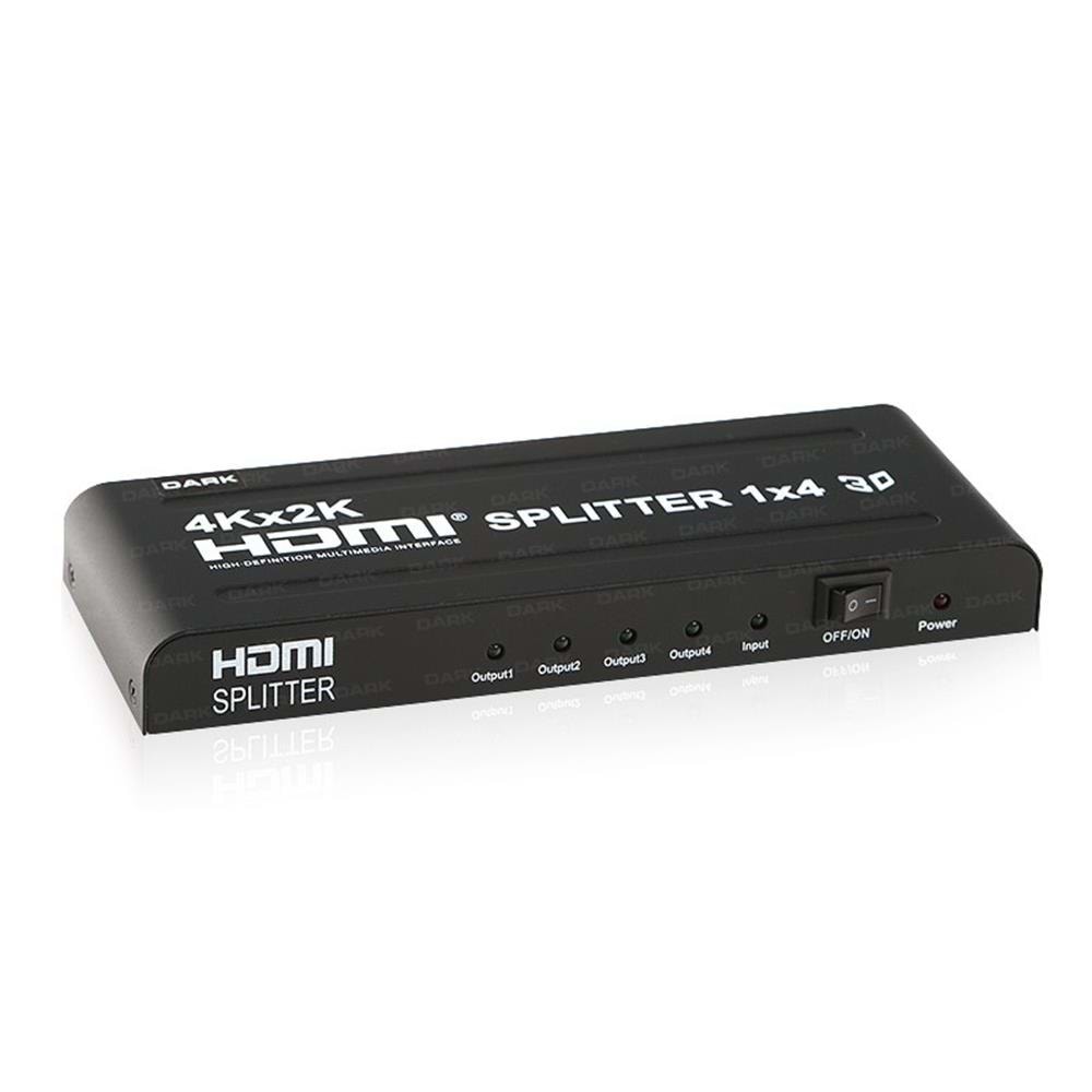 Dark DK HD SP4X1 4K UltraHD 1 Giriş 4 Çıkışlı HDMI Splitter (Sinyal Çoğaltıcı)