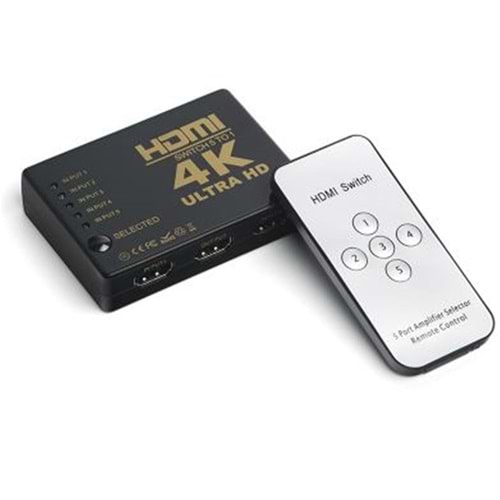Dark DK HD SW4X1 Full HD 4 Giriş 1 Çıkışlı Uzaktan Kumandalı HDMI Switch (Seçici) 