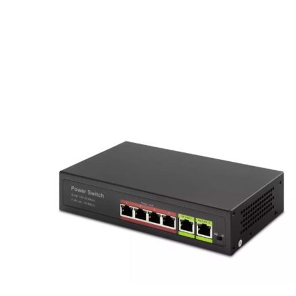 HADRON HD04 POE SWITCH 2UPLINK 4+2 10-100 MBPS 4PORT
