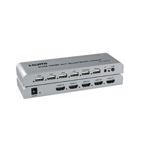 Novacom NVC-HDSW4-KVM 4K HDMI Switcher 4×1