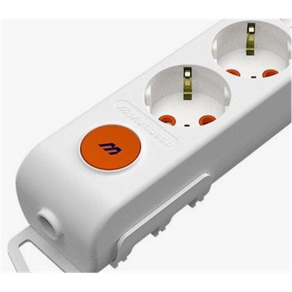 Mutlusan Rı-Tech 2li Anahtarlı Klemens Topraklı Grup PriZ (001 175 220001 00 00)