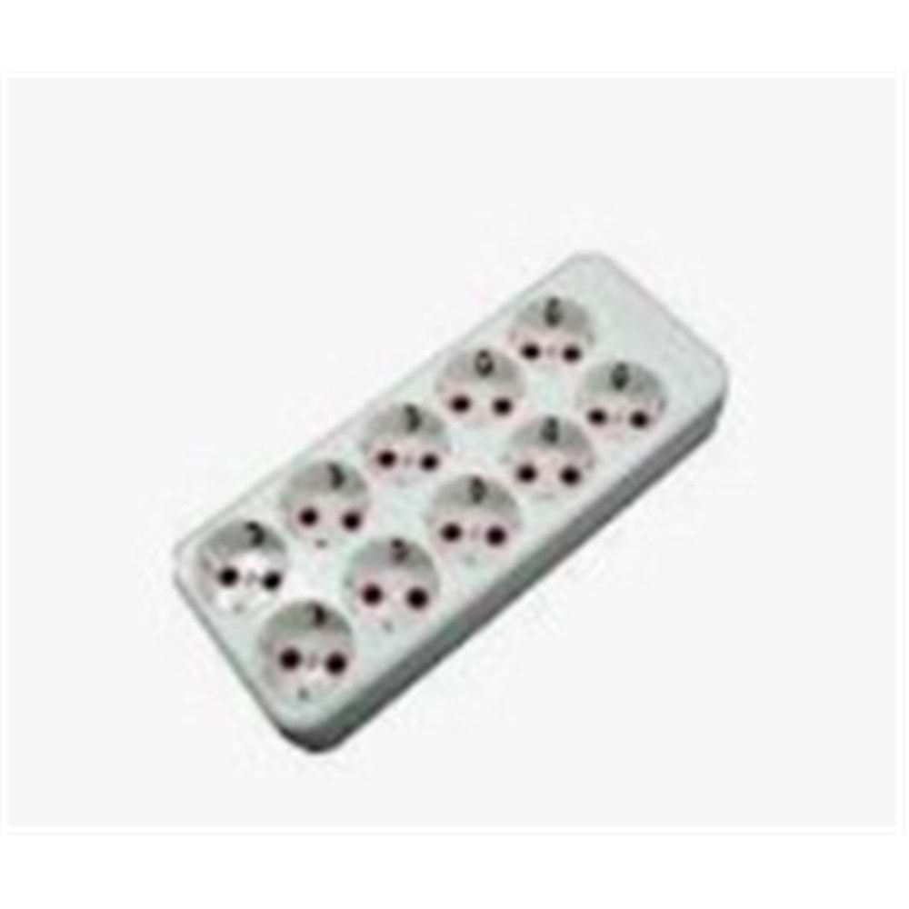 Mutlusan 10lı Topraklı Grup Priz ( 001 170 110001 00 00)