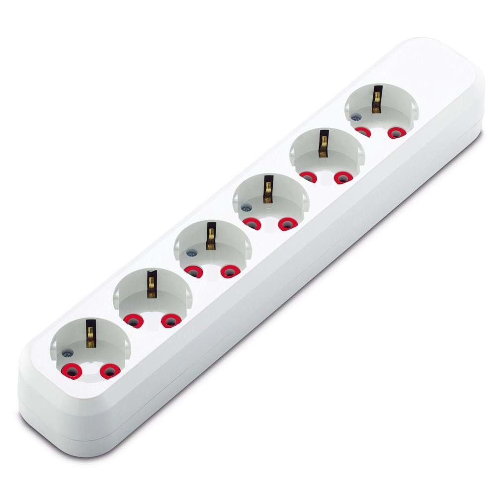 Mutlusan Rı-Tech 6lı Klemensli Topraklı Grup Priz (001 175 610001 00 00) 