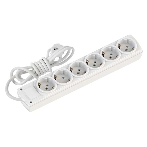 Mutlusan Rı-Tech 6lı 1mt Topraklı Grup Priz (001 175 610002 01 00) 