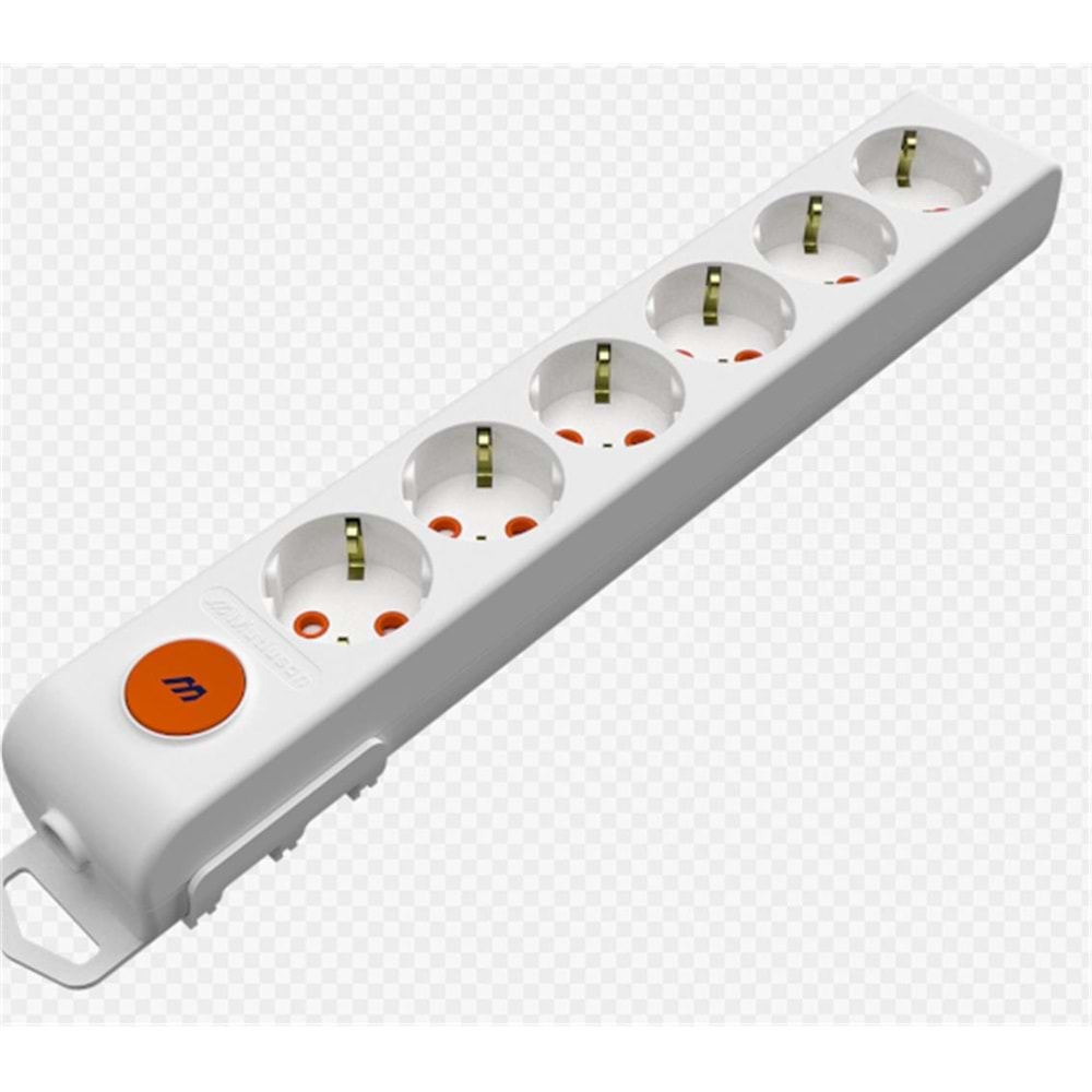Mutlusan Rı-Tech 6lı anahtarlı Klemensli Topraklı Grup Priz (001 175 620001 00 00) 