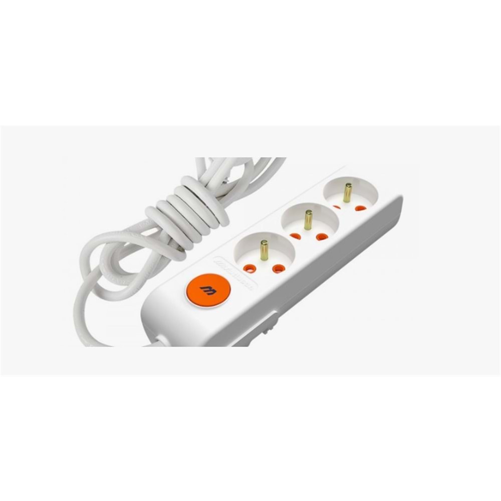 Mutlusan Rı-Tech 3lü 5mt Anahtarlı Ups 001 175 340002 05 00 Grup Priz