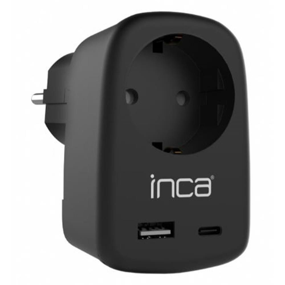 INCA IPW-42SY TYPE-C+ USB-A Giriş Soketli Duvar Prizi 
