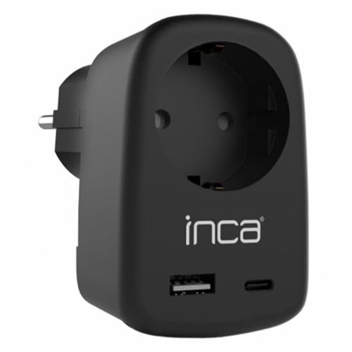 INCA IPW-42SY TYPE-C+ USB-A Giriş Soketli Duvar Prizi 