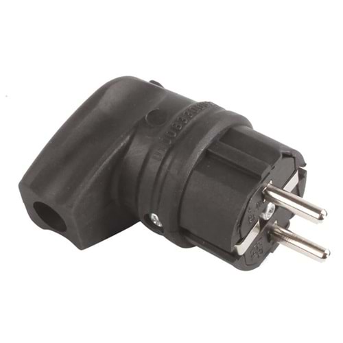 Mutlusan MUT-27 1X16 A. MONO. Topraklı Erkek Fiş (Eğik)(010 083 300027)