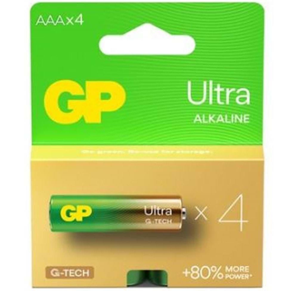 GP G-Tech LR03 AAA Boy Ultra Alkalin İnce Kalem Pil 4'lü Paket GP24AUMB-U4