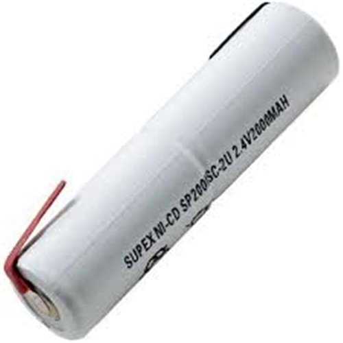 Supex Sp2000SC-3Y 2.4V 2000 Mah 3 lü Yan Yana Süpürge Bataryası 