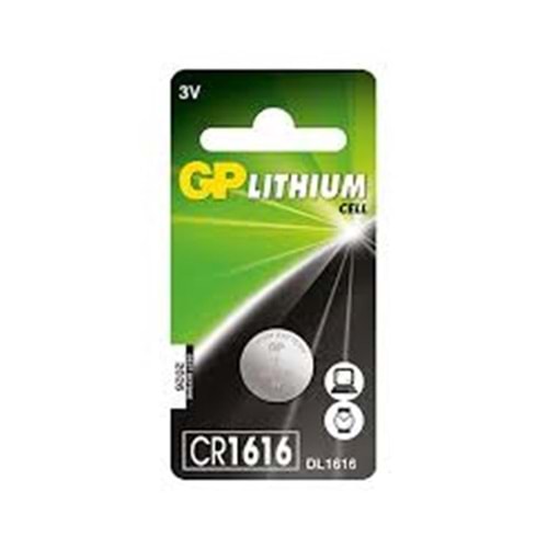 Gp CR1616-U1 3V Lityum Düğme Pil Tekli Paket