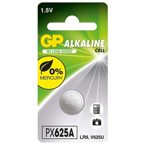 GP GPPX625A-2C1 Alkalin Tekli Blister LR9 Araç Kumanda Pili
