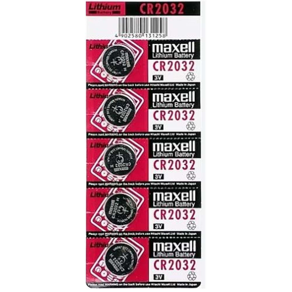 Maxell CR2032 3V Lityum 5li Paket Düğme Pil