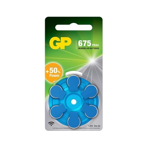 GP ZA675 1.4V Düğme Kulaklık Pili 6'lı Paket