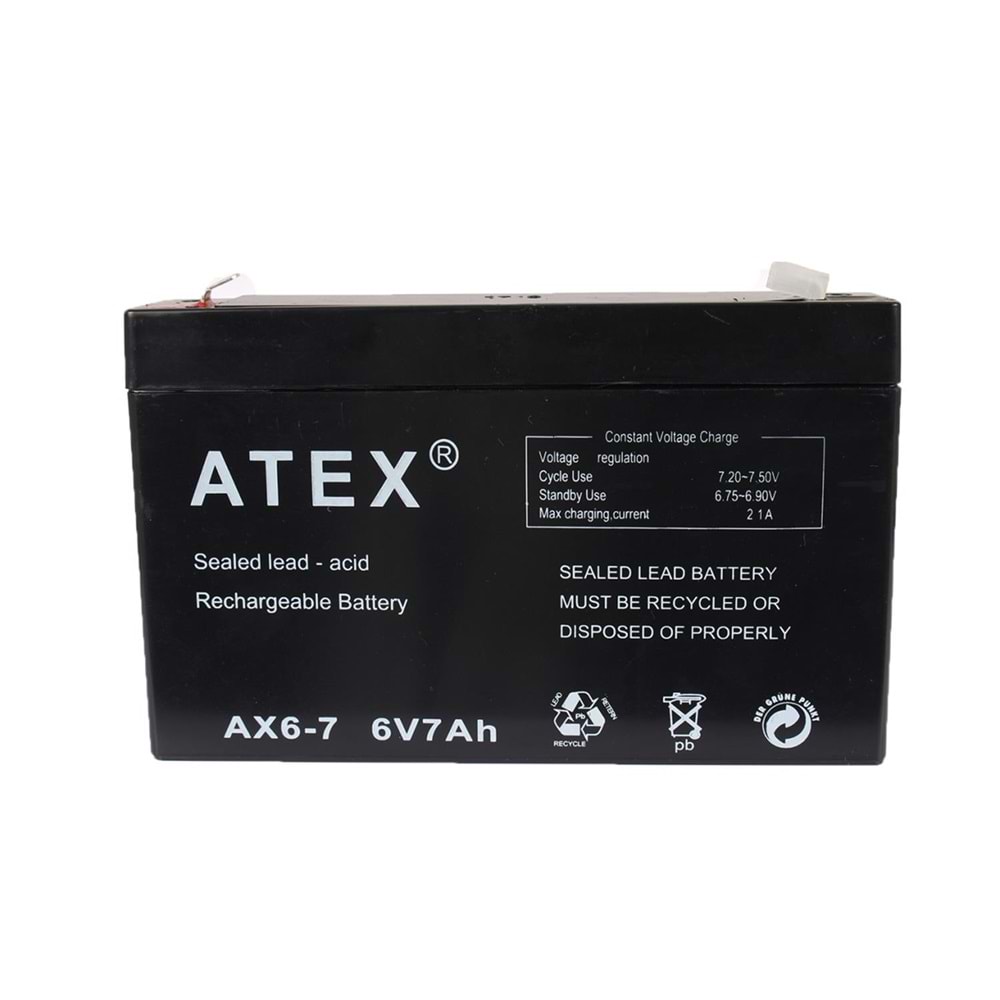 Atex AX-12V 18AH Bakımsız Kuru Akü