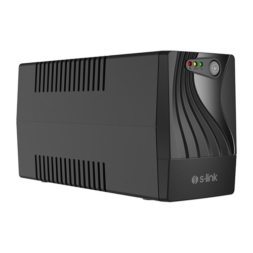 S-link MIGHT U60 600VA UPS 12V7Ah-1 360W Siyah Line-Interactive Kesintisiz UPS Güç Kaynağı