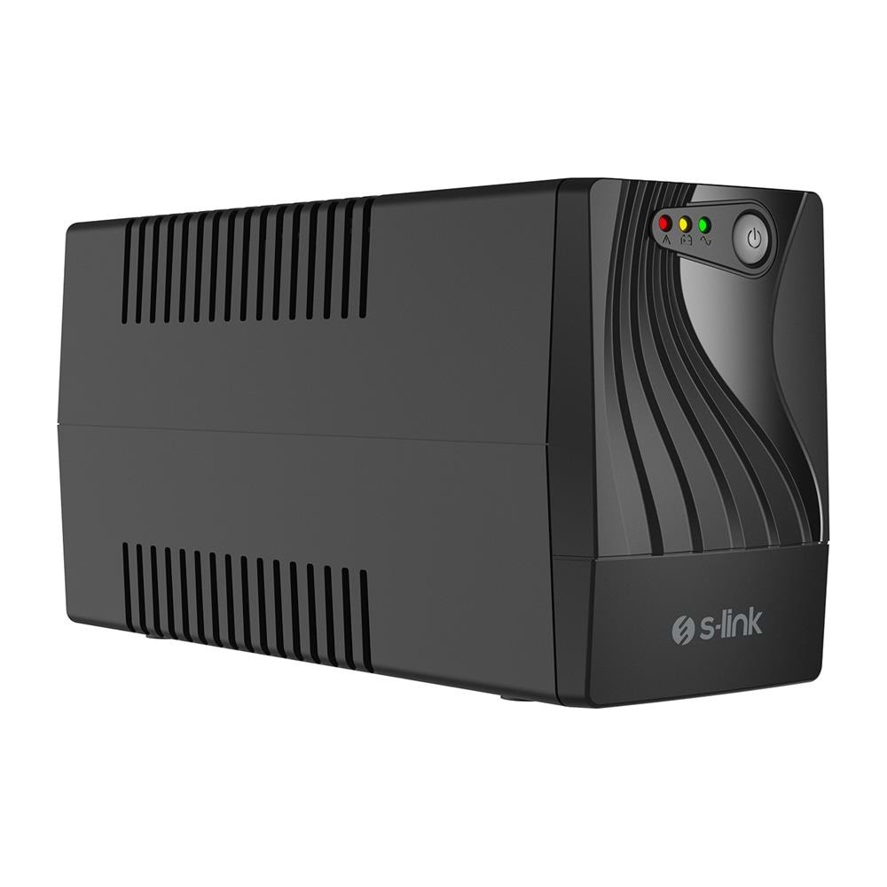 S-link MIGHT U80 800VA UPS 12V9Ah-1 480W Siyah Line-Interactive Kesintisiz UPS Güç Kaynağı
