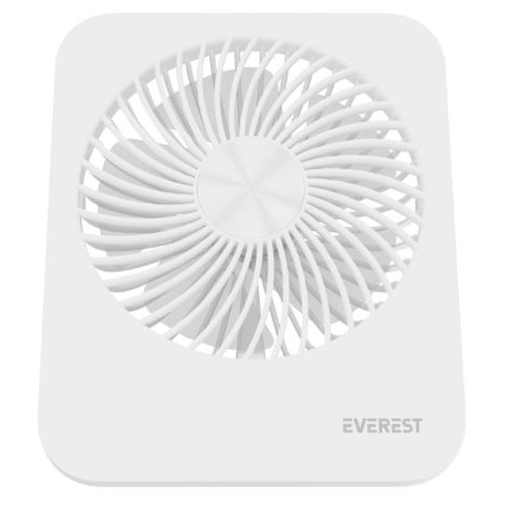 Everest EFN-601 Beyaz 2000mAh 4 Kademeli 4000RPM Hız Metal Ayak Masaüstü Usb Fan