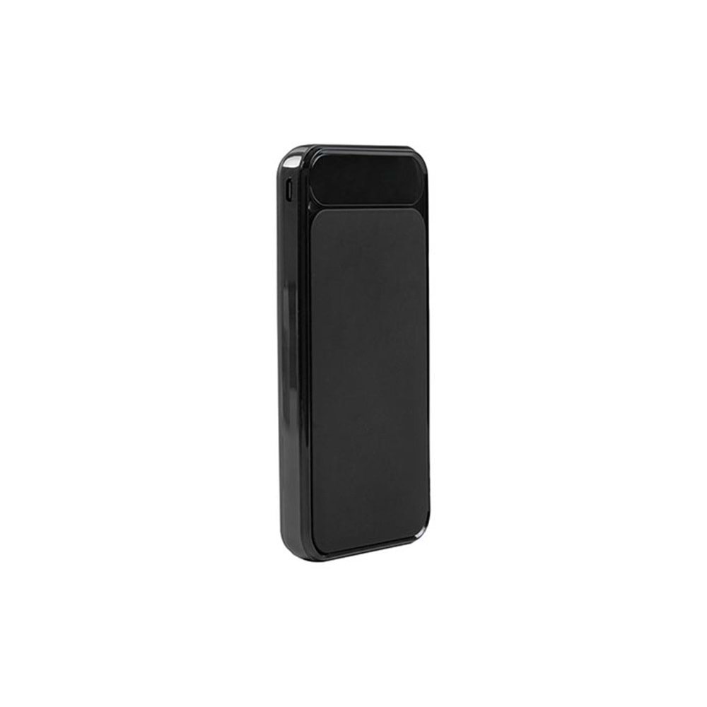 S-link IP-G2711 10000mAh Powerbank 2 Usb Port Siyah LCD+LED Gösterli Pil Şarj Cihazı(Gizli Led)