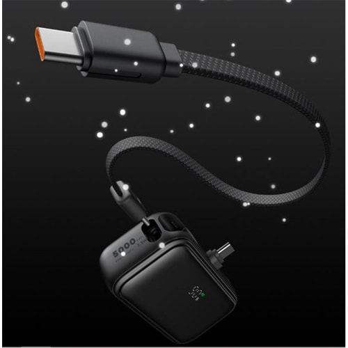 MCDODO MC-7760 5000mAh 22.5W Dahili Kablolu Powerbank