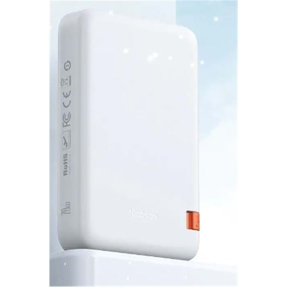 MCDODO MC-5100 15W 10000mAh STANDLI MANYETİK KABLOSUZ POWERBANK- Beyaz