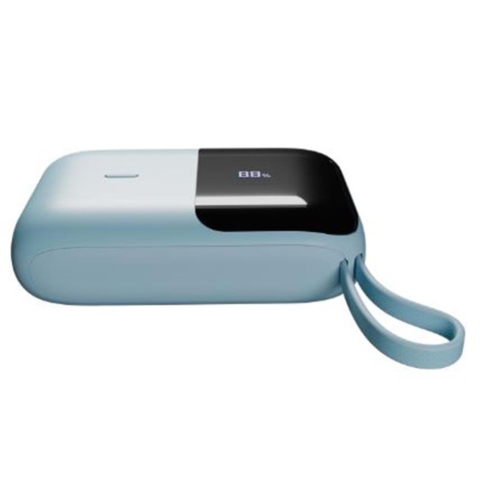 S-link P109M 10000mAh 5W Mavi LCD Taşınabilir Pil Şarj Cihazı Powerbank