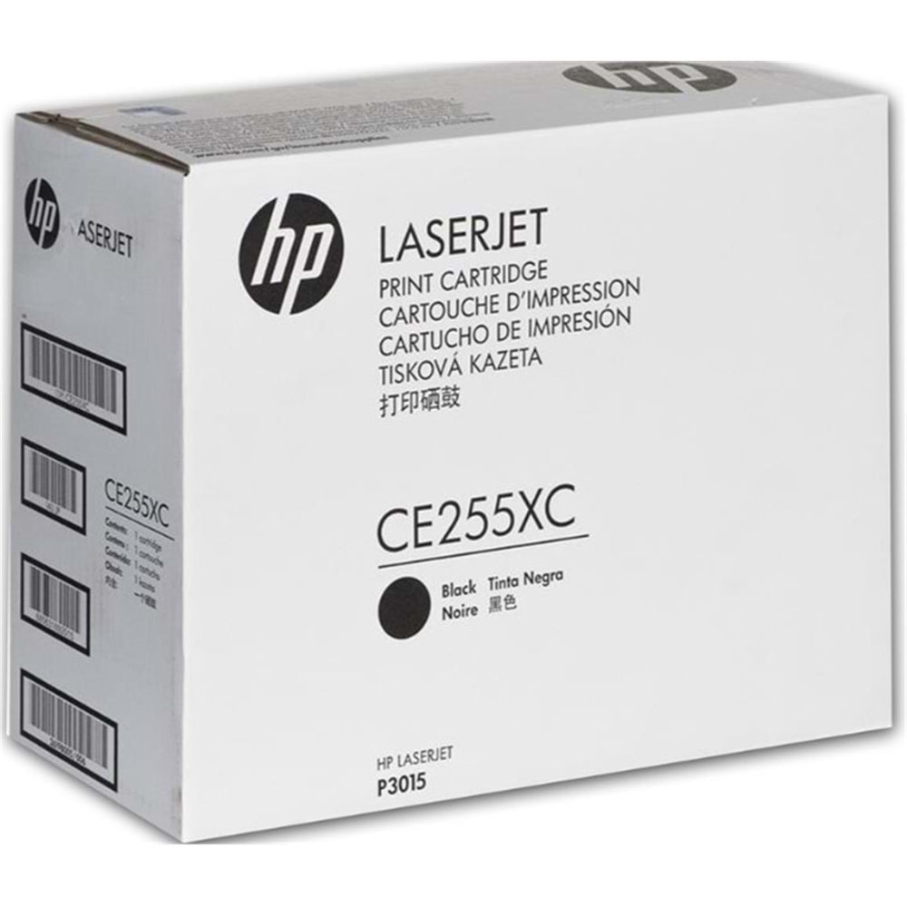 HP 55XC Black Siyah Taahütlü 12.500 Sayfa Yüksek Kapasite Toner CE255XC