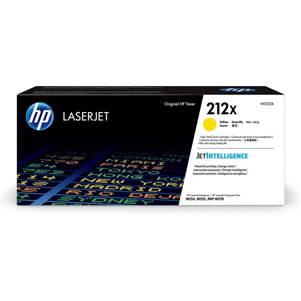 Hp 212X Yellow Yüksek Kapasite Toner W2122X