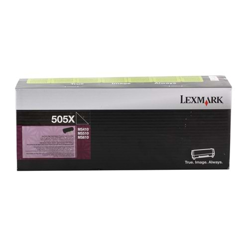 Lexmark 50F5X00 (505X) 10.000 Sayfa Black Siyah Toner MS410-415-510-610
