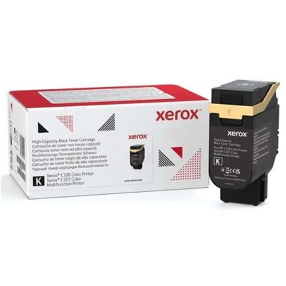 Xerox 006R04835 C320-C325 Yüksek Kapasite Black Siyah Toner 8.000 Sayfa
