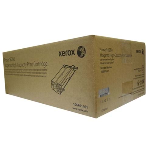 Xerox 106R01401 Phaser 6280 Yüksek Kapasite Magenta Kırmızı Toner 5.900 Sayfa 