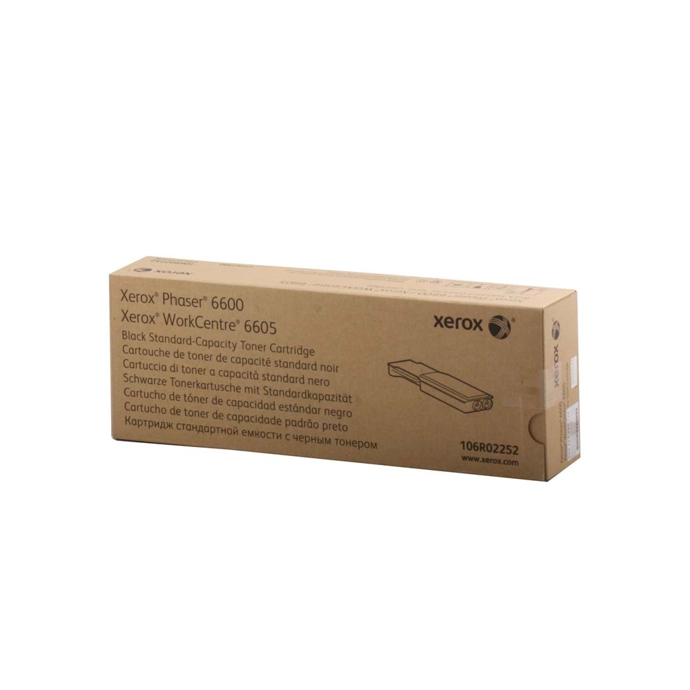 Xerox 106R02252 Phaser 6600-6605 Standart Kapasite Black Siyah Toner Kartuşu 