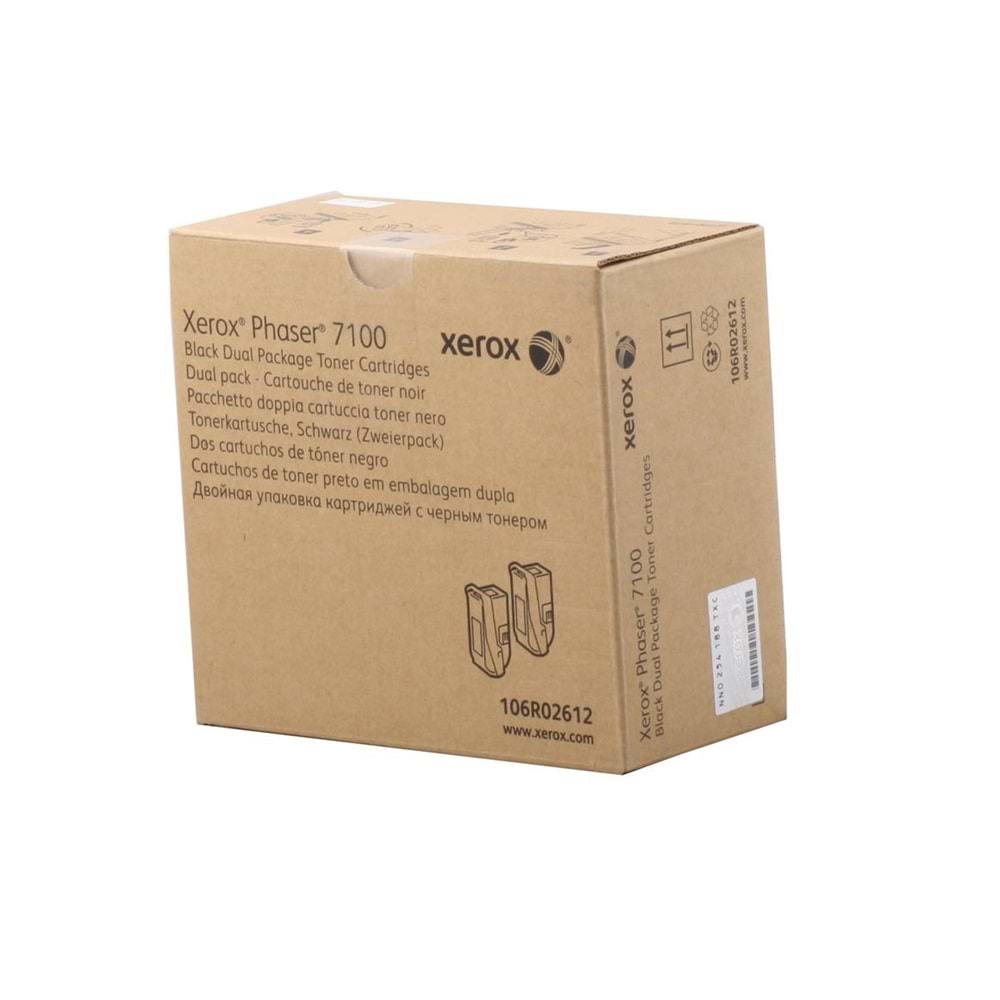 Xerox 106R02612 Phaser 7100 Yüksek Kapasiteli Black Siyah Toner 9.000 Sayfa