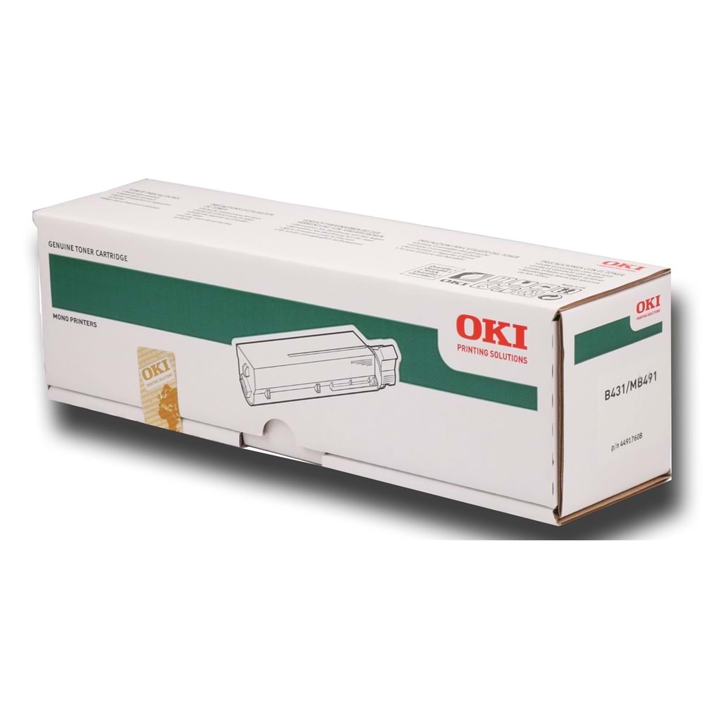 OKI 44574802 SİYAH TONER - B431 MB461 MB471 MB491 - 7000 SAYFA