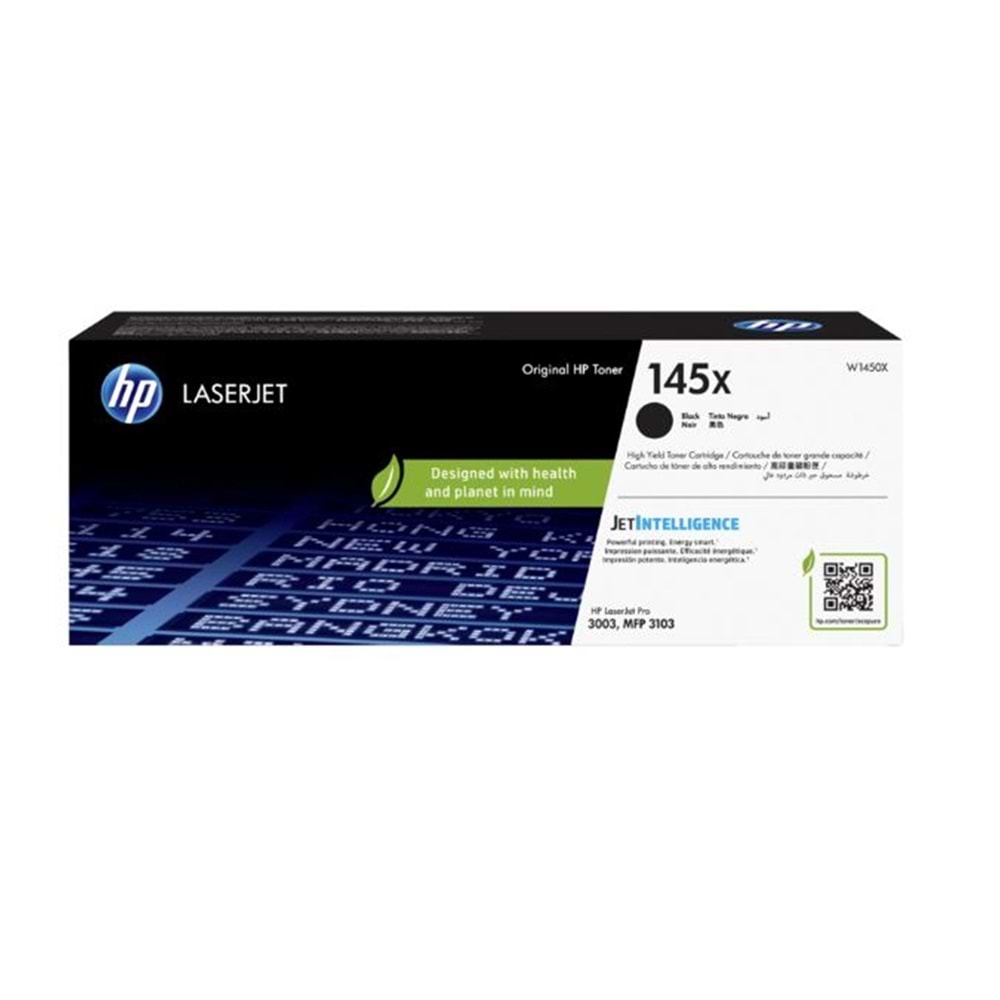 HP 145X Black Siyah 3.800 Sayfa Toner W1450X
